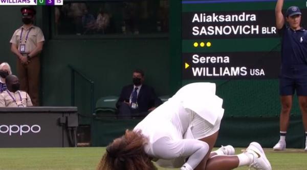 serena williams in lacrimi la wimbledon a iesit de pe teren plangand video