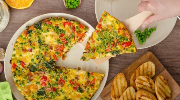 frittata la cuptor cu legume mic dejun satios si super gustos