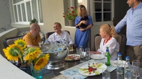 imagini video din balconul lui liviu dragnea cum a petrecut fostul lider al psd eliberarea din inchisoare