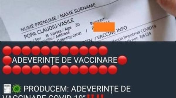 iti cauti adeverinta de vaccinare falsa atentie vei cadea intr o capcana si mai mare