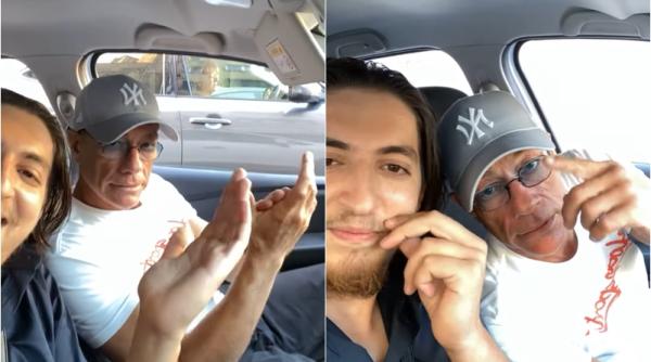 van damme plimbare cu masina pe ritmuri de manele in romania actorul s a lasa filmat dansand video