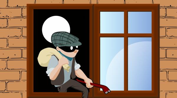 hot din vaslui prins de politisti dupa ce a facut pe el in apartamentul pe care il jefuia