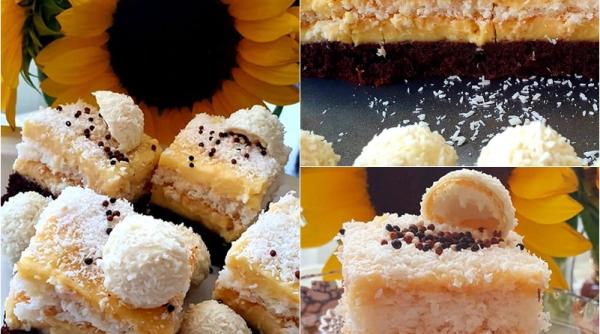 prajitura cu budinca si cocos desertul simplu dar perfect pentru weekend