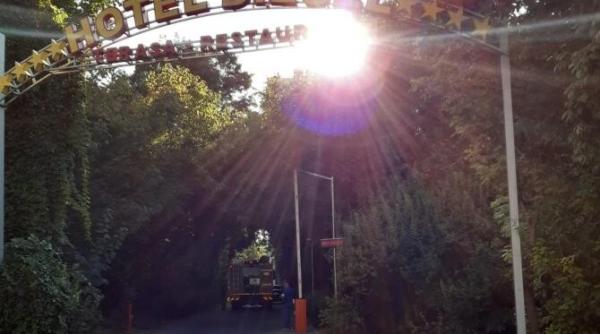 incendiu in parcul bordei langa hotel diesel video