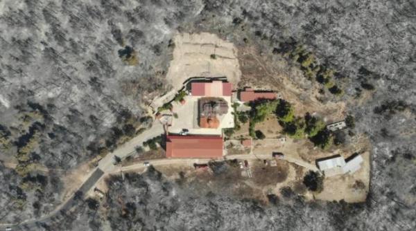 manastirea ekklisia profitis ilias in pericol interventia pompierilor romani