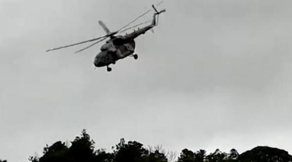 video cu momentul in care un elicopter se prabuseste la bord se afla un ministru din mexic