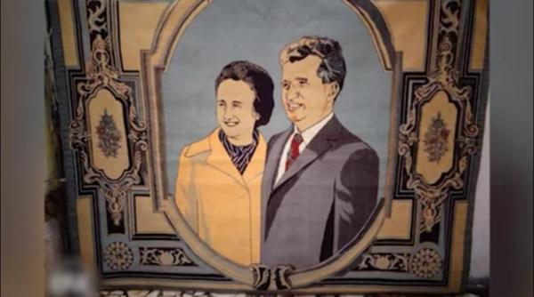 covor cu portretul sotilor ceauseascu vandut cu zeci de mii de euro pe internet