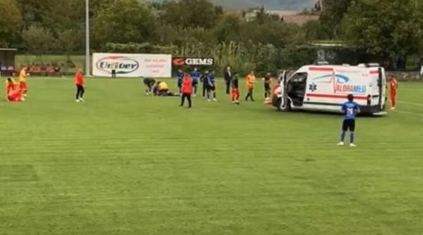 un fotbalist a facut comotie cerebrala in timpul unui meci video