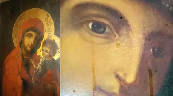 mininea de la baia de fier icoana maicii domnului a plans lu lacrimi de mir