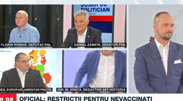 ion m ionita a plecat din platoul b1 tv sunteti un pericol stati fara masca mai sunteti si nevaccinat