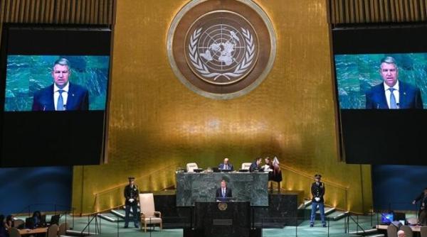 klaus iohannis la cea de a 76 a sesiune a adunarii generale a organizatiei natiunilor unite