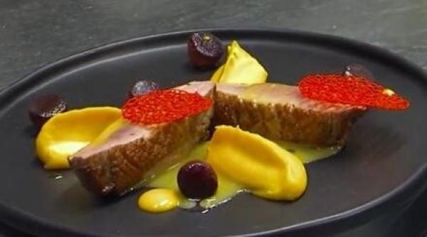 reteta chef paul mihailescu piept de rata cu piure de dovleac si para caramelizata video