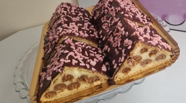 prajitura acoperis de casa reteta rapida si senzationala