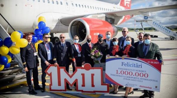 aeroportul cluj a sarbatorit pasagerul cu numarul 1 milion in anul 2021