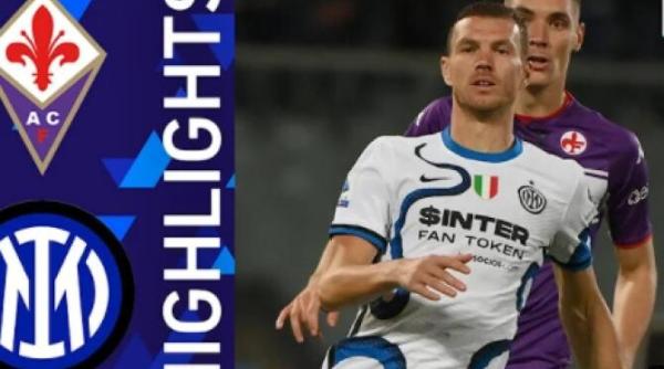 inter rasturnare de scor cu fiorentina dzeko 4 goluri in primele 5 meciuri disputate video