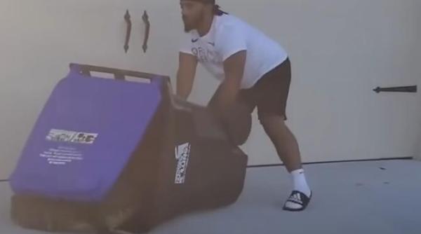 deranjat de un aligator un barbat din florida a prins animalul intr o pubela video viral