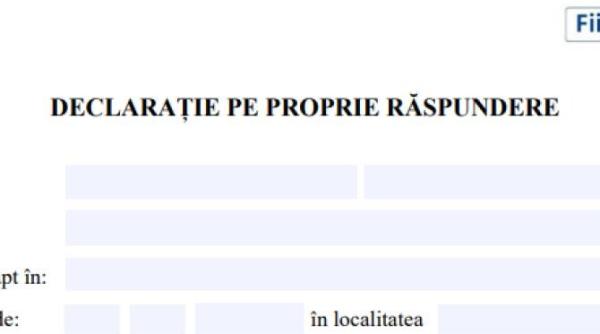 declaratia pe proprie raspundere pentru nevaccinati si adeverinta de la angajator descarca de aici documentul