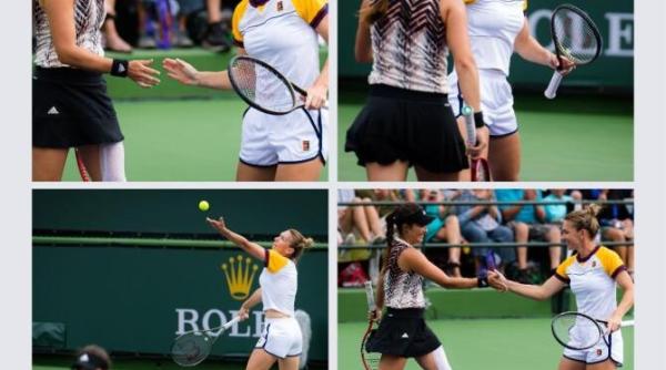 indian wells halep si ruse calificate in optimile probei de dublu