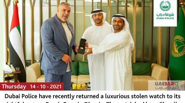 politia din dubai a recuperat ceasul de 180 000 de euro care ii fusese furat lui cosmin olaroiu