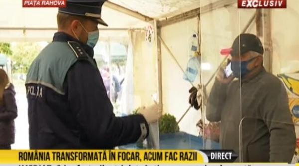 politistii descind in piete pentru a verifica respectarea masurilor de preventie