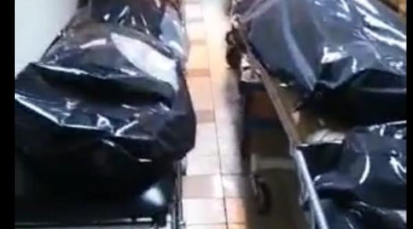 imaginile dezastrului covid cadavrele depozitate pe holurile morgii spitalului universitar din bucuresti