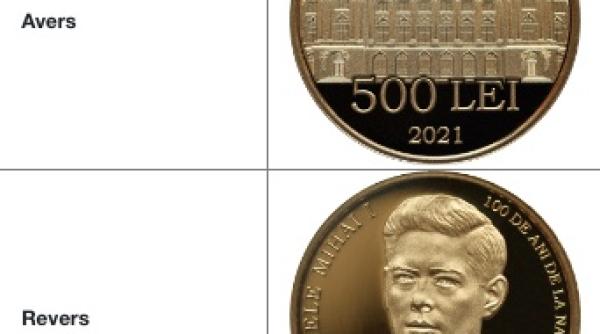 emisiune numismatica 100 de ani de la nasterea regelui mihai i al romaniei