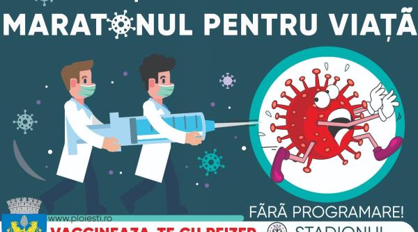 maraton de vaccinare non stop pe stadionul ilie oana din ploiesti