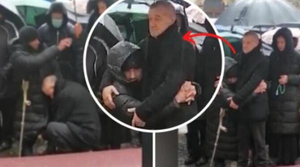 gigi becali gest exemplar in curtea unei manastiri si a dat haina de pe el unui om al strazii cu dizabilitati video