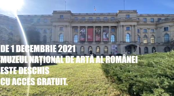 de 1 decembrie 2021 muzeul national de arta al romaniei va fi deschis cu acces gratuit