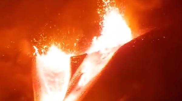 poluare de proportii pe insula spaniola la palma vulcanul cumbre vieja a degajat cantitati uriase de dioxid de sulf video