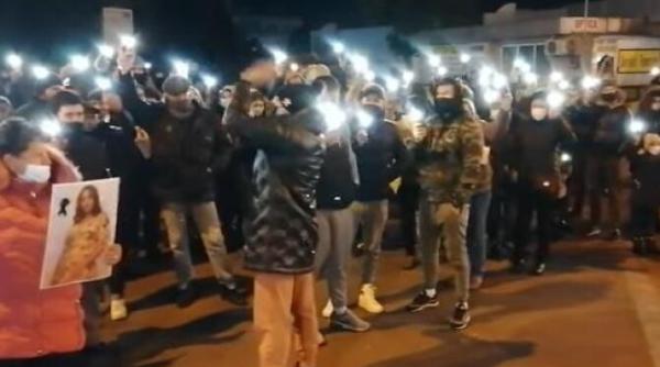 galati protest in fata spitalului judetean