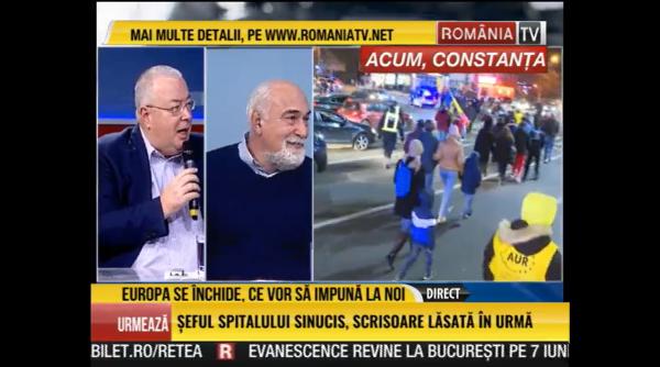 chirieac contre dure cu vosganian in direct nu poti continua in modul asta aberant vreti sa va las nu te am invitat eu