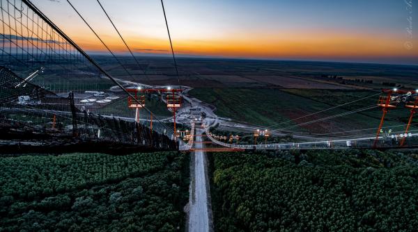 panorama spectaculoasa din varful podului de la braila video