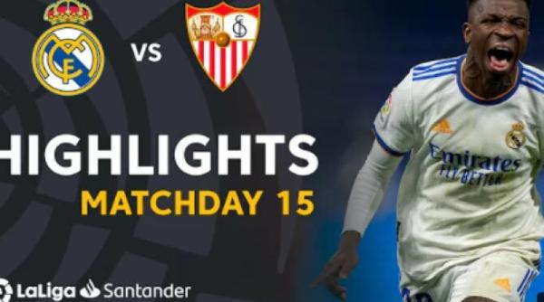 real madrid sevilla galacticii se desprind in fruntea la liga dupa super golul marcat de vinicius in finalul partidei video