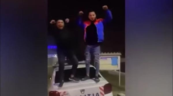 video dans pe masina politiei isprava a doi tineri din vrancea