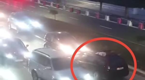 video sofer filmat in timp ce mergea pe contrasens pe un bulevard din constanta