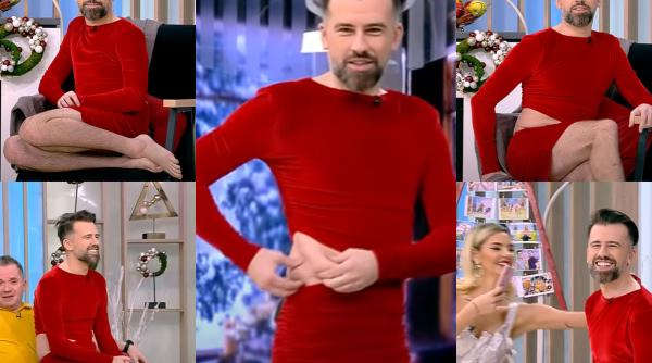 florin ristei a aparut in rochie in direct imaginile care l au socat pe razvan simion ma simt aerisit