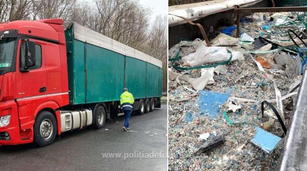 40 tone de deseuri din italia si ungaria au fost oprite la frontiera de vest