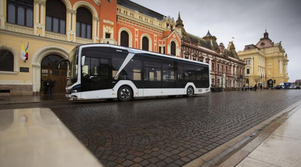 autobuzul 100prc electric man lion s city e este testat in conditii reale de trafic in romania