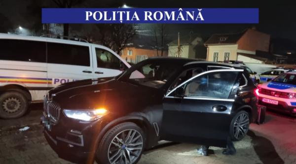 bolid de lux furat din sua gasit in trafic pe o strada din huedin