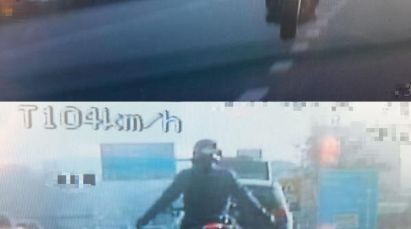 motociclist prins cu 178km h in localitate  urmarit de politie  a mers fara a tine mainile pe ghidon