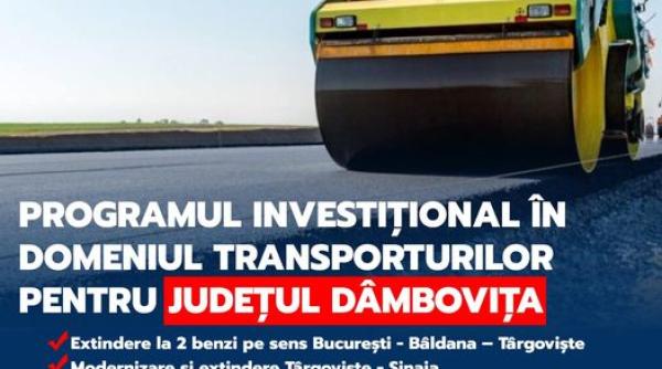 corneliu stefan peste 800 de milioane de euro vor fi investiti in infrastructura judetului dambovita