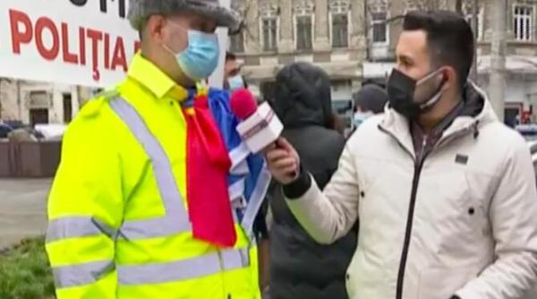 protest in lanturi la sediul igpr