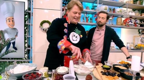 salam de biscuiti cu fistic si sirop de ciocolata alba cu caramel sarat reteta bucatarului vladut