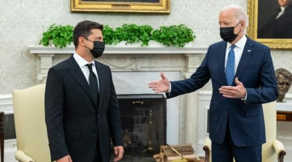 presedintele ucrainean volodimir zelenski a discutat cu omologul american joe biden