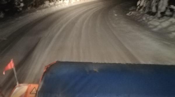 dn 67c a fost inchis din cauza viscolului