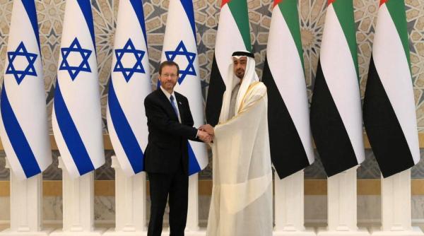 emiratele arabe unite au interceptat rachete balistice in timpul vizitei presedintelui israelian