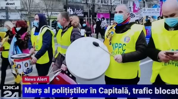 angajatii din politie penitenciare si militarii rezervisti din nou in strada