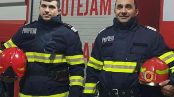 pompierii din bistrita au salvat doi copii unul il tinea strans pe colegul de joaca sa nu l piarda in apele inghetate