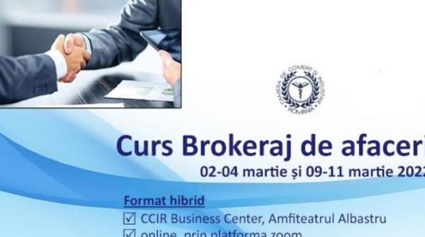 ccir organizeaza in exclusivitate seria de cursuri brokeraj de afaceri